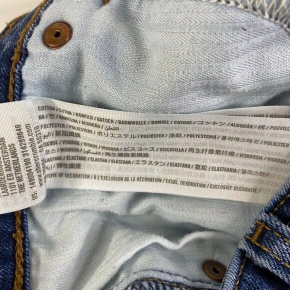 Abercrombie Fitch Womens Love Rise Jean Shorts Size 25 Cut Off Cuff Distressed - Picture 4 of 7